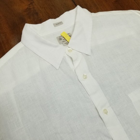 J.Crew Long Sleeve Button Down - White Linen - Sli - Picture 8 of 10